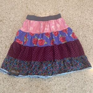 Matilda Jane tiered skirt. Paint by Numbers. Super soft & lovely. Size 8